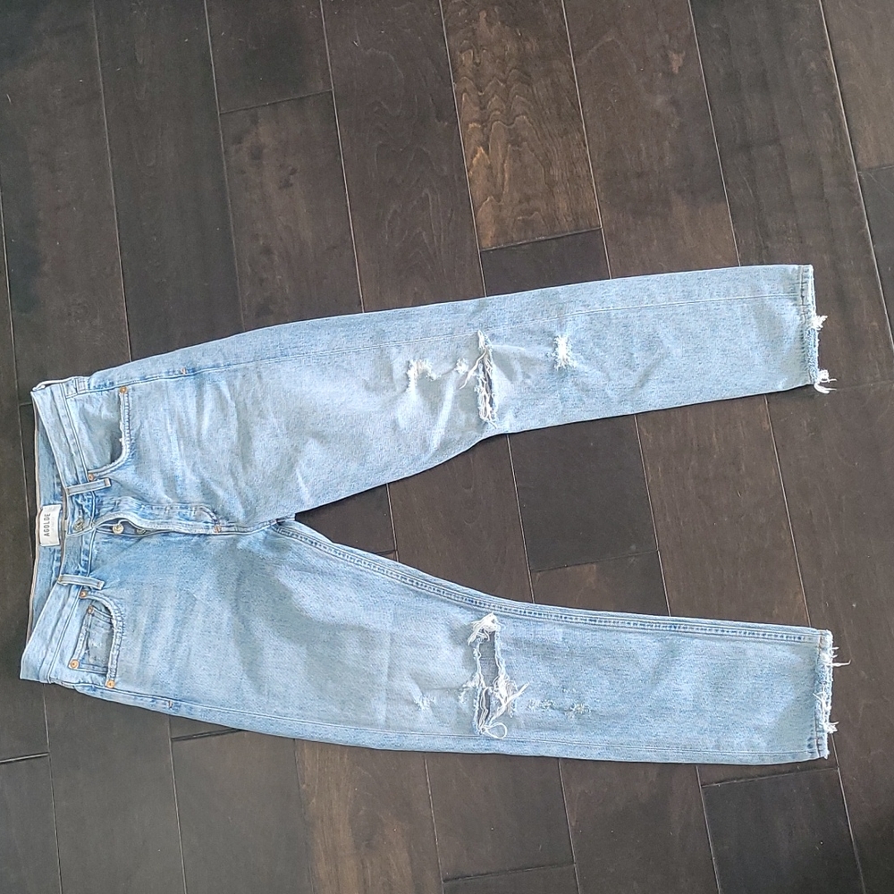 Agolde Jamie High Rise Tapered Jeans in Shakedown size 27